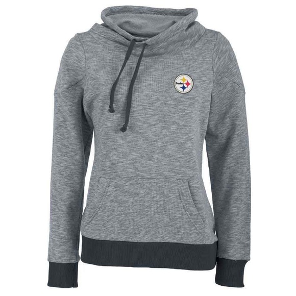 Pittsburgh Steelers Antigua Women's Grey Swift French Terry Sweatshirt - Picture 1 of 6